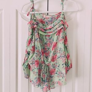 Floral Cut Out Top